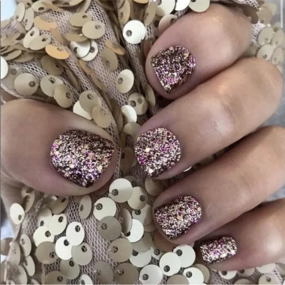 Color Street: Tokyo Lights | Rose Gold Glitter Sparkle Party Metallic Pink - Picture 11 of 16